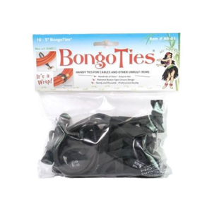 Bongo Ties 봉고타이 6종 컬러, 1세트, 봉고타이 All-Black/D5-01