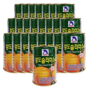 펭귄 황도 슬라이스 400g, 24개