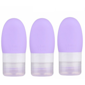27리빙 말랑말랑 여행용 실리콘 용기, 3개, 퍼플 38ml