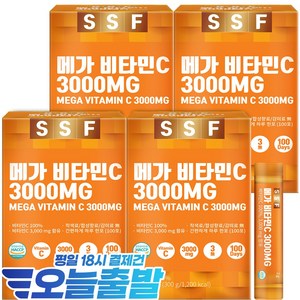 순수식품 비타민씨 100프로 3000 비타민C 4박스 분말 스틱 파우더, 3g, 400개