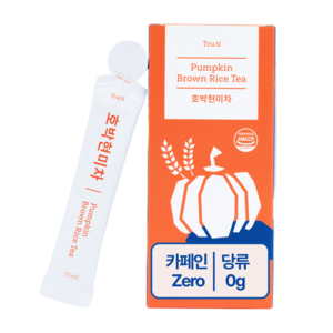 트루티 호박현미차 고소한 액상차 호박차 현미차 붓기 무카페인 저당음료 물대용, 25mg, 15개입, 1박스