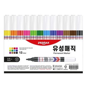 펜맥스 유성매직 12색 세트, 5세트