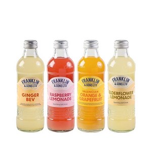 [카페앤쿨] 프랭클린 탄산음료 275ml (레몬오렌지자몽라즈베리진저), 01. 프랭클린 레몬 엘더플라워 12병, 12개입