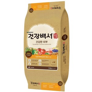 건강백서 강아지 기능성 사료, 피부/피모+알러지, 10.2kg, 1개