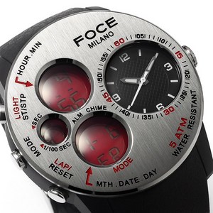 포체밀라노 아나x디지 남성 우레탄시계 FM1157