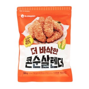 마니커에프앤지 콘 순살 텐더 550gx2봉지 무료배송/냉동 에어프라이어 국산 닭고기 치킨 너겟 순살치킨 콘프레이크 빵가루 샐러드 또띠아 덮밥 간식 안주, 1개, 550g