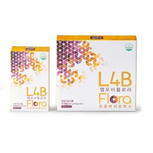 정품)엘포비 플로라(L4B Flora) 유산균 프로바이오틱스 DANISCO 균주 100억 CFU, 1개, 60정