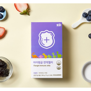 코오롱제약 아이탱글 성장기 어린이 키즈 비타민 D 아연 맛있는 성장기 면역 젤리 영양제, 1개, 300g