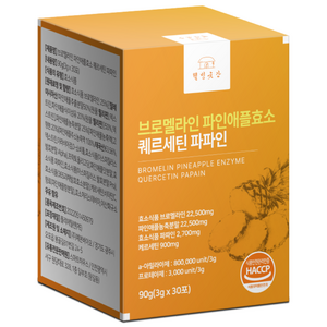 웰빙곳간 브로멜라인 파인애플효소 퀘르세틴 파파인, 1개, 90g