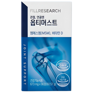[공식판매처] 필리서치 옵티머스트 OPTI MSM 99.9% 관절연골 건강기능식품 90정, 1개