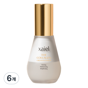 [XAIEL] 자이엘 더 콜라겐 크림 인 세럼 미백 주름 개선 앰플 히알루론산 얼루어비타, 50ml, 6개