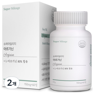 건강상회 국내산 고함량 L 아르기닌 영양제, 60정, 2개