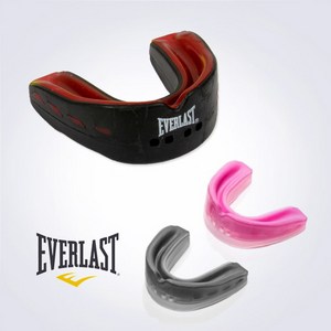 EVERLAST 마우스피스 에버쉴드 더블 마우스가드, 1) 블랙/레드