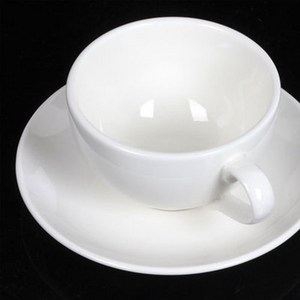 포스아트 무지 모카 커피잔, 커피받침, 1개