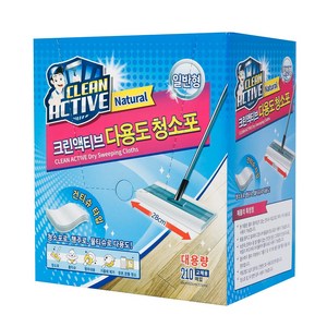 크린액티브 대용량 다용도(210매) 청소포 청소포/정전기청소포, 210매