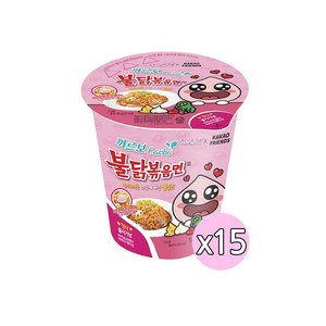 삼양 컵 까르보 불닭볶음면 80g, 15개