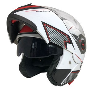 JEC ST831 오토바이 선바이져 시스템헬멧, 스피드윈드 화이트(무광)