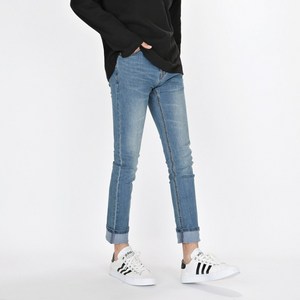 [데님공방] 남자 중청 스판청바지 기본 워싱진 슬림일자핏 데일리 데님 팬츠 S-3XL