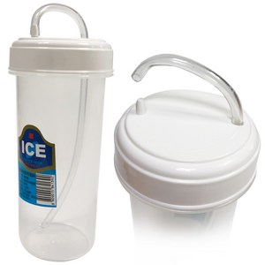 덕신 빨대컵(300ml)환자용물컵 병원 물컵 물병 주스컵 빨대물컵 요양원물컵, 단품, 300ml, 1개