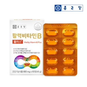 내츄럴플러스 종근당 활력비타민B 플러스800mg 60정 비타민B, 1개