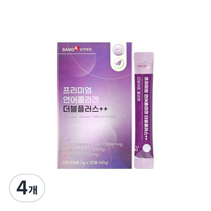 상아제약 프리미엄 연어콜라겐 더블플러스++ 피부콜라겐 피쉬콜라겐 헤어콜라겐 인텐스 비오틴셀, 4개, 30회분