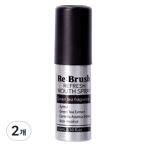 [유산균함유] 리브러쉬 리프레쉬 무알콜 구강스프레이 치아착색제거, 15ml, 2개