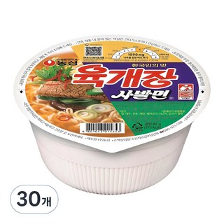 육개장 사발면 86g, 30개