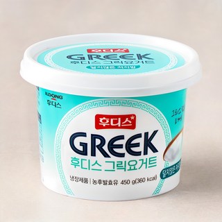 후디스 그릭요거트 달지않은 저지방, 1개입, 1개