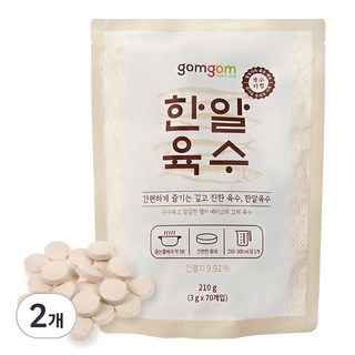 곰곰 한알 육수 3g 70입 210g 2개 상품 이미지