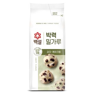 백설 박력 밀가루 1kg 1개 상품 이미지