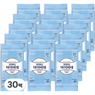 마이비데 클린케어 화장실용 물티슈 휴대형, 24g, 10매, 30개