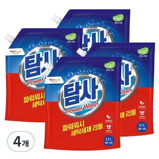 탐사 파워워시 세탁세제, 2.1L, 4개
