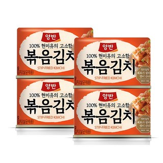 양반 볶음김치, 160g, 4개 가공식품