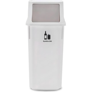 리벤스 멀티 재활용 분리수거함 60L, 화이트