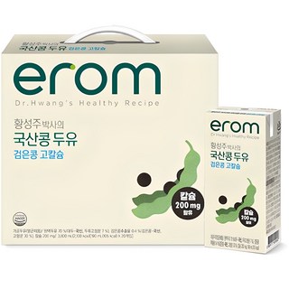 이롬 황성주 박사의 국산콩 두유 검은콩 고칼슘, 190ml, 20개