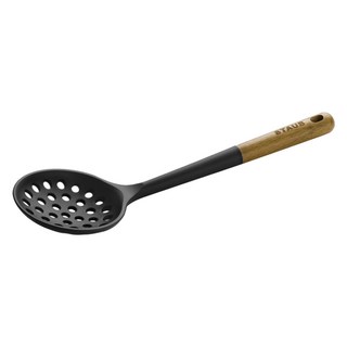 staub 矽膠漏勺, 1個, 木+黑