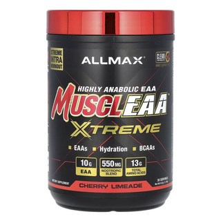 ALLMAX 肌肉EAA Extreme 櫻桃萊姆汽水, 1個, 532g