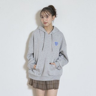LOVETOXIC 女款刷毛後背Logo套頭派克帽T