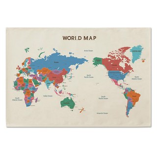 더파슬리 패브릭 세계지도 M 523 1개 상품 이미지