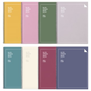 투영디자인 엘리트 스프링 유선노트 8종 세트, 혼합 색상, 1세트