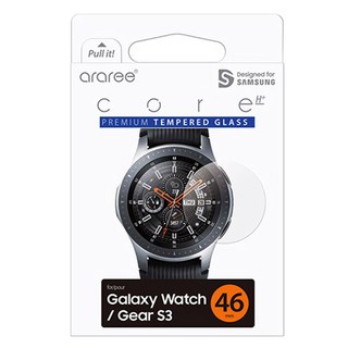 아라리 갤럭시워치 강화유리 액정보호필름, 클리어, 46mm