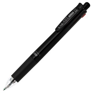 제브라 볼샤 사라사 4+1 J4SA11 볼펜 0.5mm + 샤프 0.5mm, 블랙, 1개