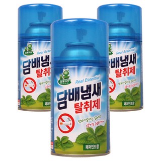 청개구리티에프씨 담배냄새 탈취제 페퍼민트향 본품, 3개