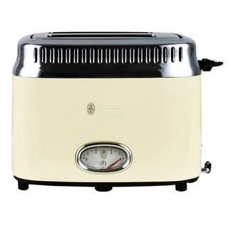 러셀홉스 레트로 스타일 전기토스터 RH-2168, RH-2168C(빈티지 크림)