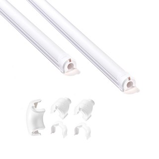 디클루 케이블데코 플러스 전선몰딩 세트 스몰사이즈, 흰색 + 흰색, 1개