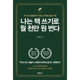 나는 책 쓰기로 월 천만 원 번다:무스펙 신용불량자가 몸값 100배로 불린 비법, 굿웰스북스, 문수빈