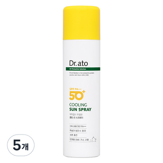 닥터아토 쿨링 선 스프레이 SPF50+ PA+++, 5개, 150ml