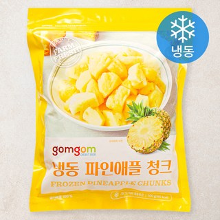 냉동 파인애플 청크 (냉동), 1개, 500g