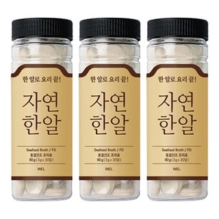 자연한알 동결건조 조미료, 90g, 3개