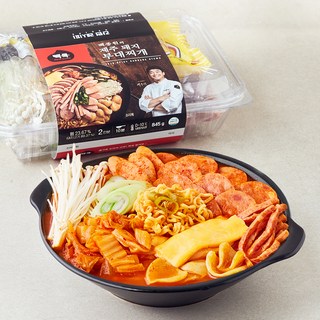 빽쿡 제주 돼지 부대찌개 밀키트 2인분, 845g, 1개